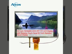 10.1인치 1024x600 LVDS RTP TFT LCD 디스플레이와 저항 터치 패널 10.1인치 저항 터치 디스플레이