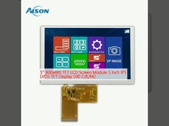 5' 800x480 TFT LCD 화면 모듈 5 인치 IPS LVDS TFT 디스플레이 500 Cd/M2