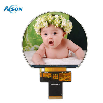 3.54인치 800x640 둥근 TFT 디스플레이 SPI TFT 디스플레이 1000 Cd/M2 3SPI+18Bit RGB 인터페이스
