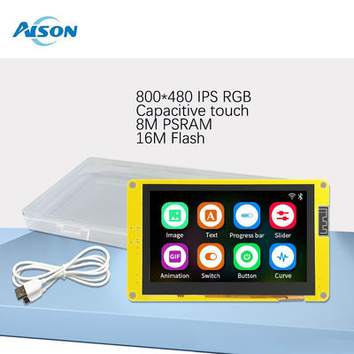 4.3 Inch 800*480 IPS Smart Display WiFI&BT ESP32-S3 HMI 8M PSRAM 16M Flash