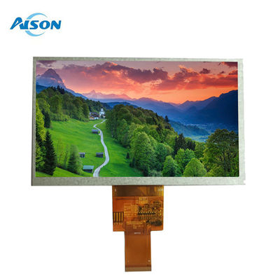 7인치 TFT 패널 450 cd/m2 40 핀 패널 800x480 24 비트 RGB 인터페이스와 함께 40 핀