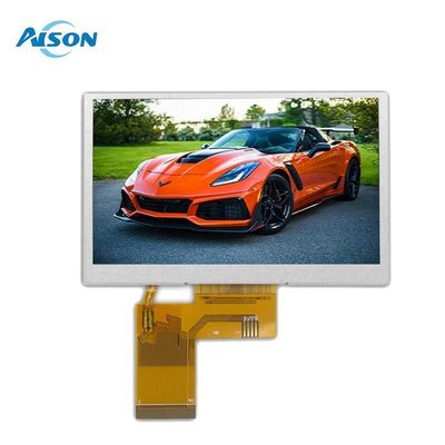 4.3인치 800x480 IPS TFT LCD 디스플레이 450 Cd/M2 RGB 인터페이스
