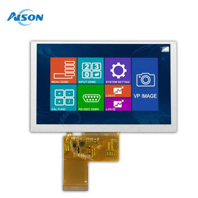 5인치 IPS LCD 디스플레이 모듈 800x480 산업 디스플레이 모듈 40 핀 RGB 인터페이스