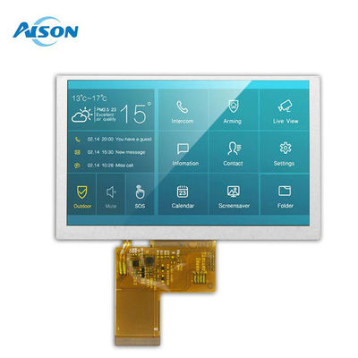 5인치 IPS LCD 디스플레이 모듈 800x480 산업 디스플레이 모듈 40 핀 RGB 인터페이스