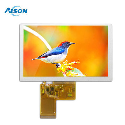 5인치 TFT LCD 디스플레이 800x480 화면 500 Cd/M2 RGB 24 비트 TN 40pin