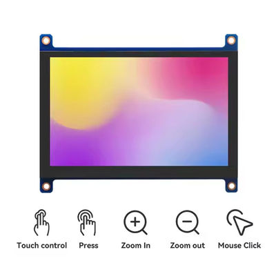 5인치 HDMI 라즈베리 파이 디스플레이 800x480 용량 터치 스크린 모듈 400 Cd/M2