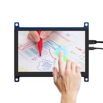 5인치 HDMI 라즈베리 파이 디스플레이 800x480 용량 터치 스크린 모듈 400 Cd/M2