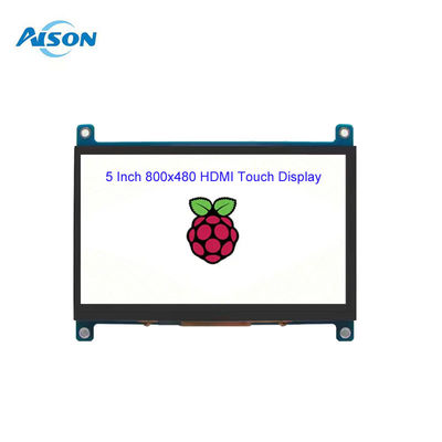 5인치 800x480 HDMI 터치 TFT 디스플레이 400 Cd/M2 라즈베리 파이 LCD 디스플레이