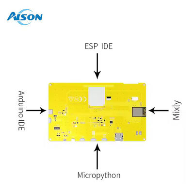 6 핀 ESP32 디스플레이 모듈 5V 용량 터치 스크린 500mA 8M PSRAM LVGL