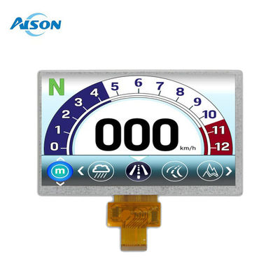 -40에서 95도 7인치 사용자 지정 LCD 디스플레이 모듈 40핀 LVDS 인터페이스 500cd/m2
