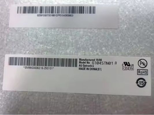 10.4인치 AUO 800X600 LVDS TFT LCD 디스플레이 400cd/m2 산업용