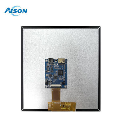 7.6 인치 800x800 평방 디스플레이 TFT LCD 디스플레이 MIPI 인터페이스와 HDMI 드라이버 보드 라즈베리 파이 5
