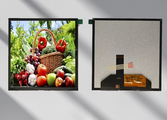 7.6 인치 제곱 1200x1200 TFT LCD LCM 디스플레이 모듈 고 밝기 1000cd/m2 MIPI 인터페이스 ILI9881C 드라이버 IC