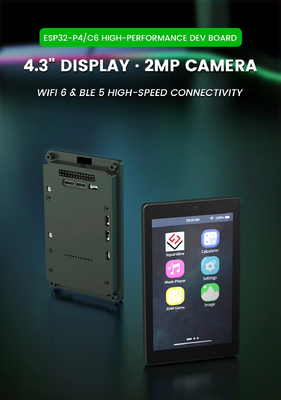 4.3-inch IPS 480X800 ESP32-P4 Development Board with Capacitive Touch Screen ESP32-C6 Dual-Core WiFi & BLE for IoT Applications